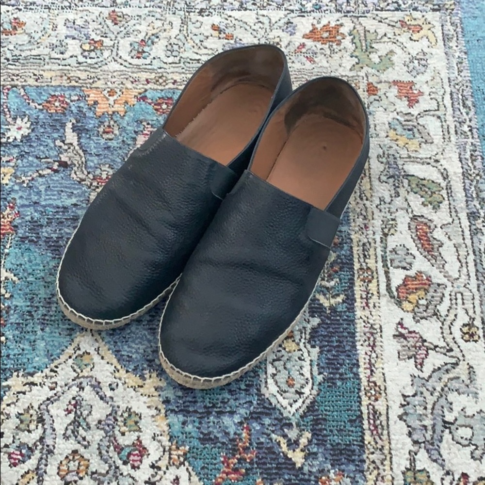 Men’s Vince leather espadrille